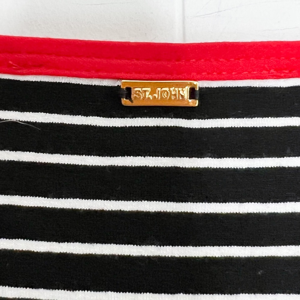St. John Striped Ringer Tee - Picture 5 of 6